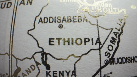 map of ethiopia and surrounding countries