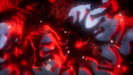 concepto de virus respiratorio coronavirus ncov