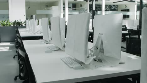 Empty Modern Computer Lab