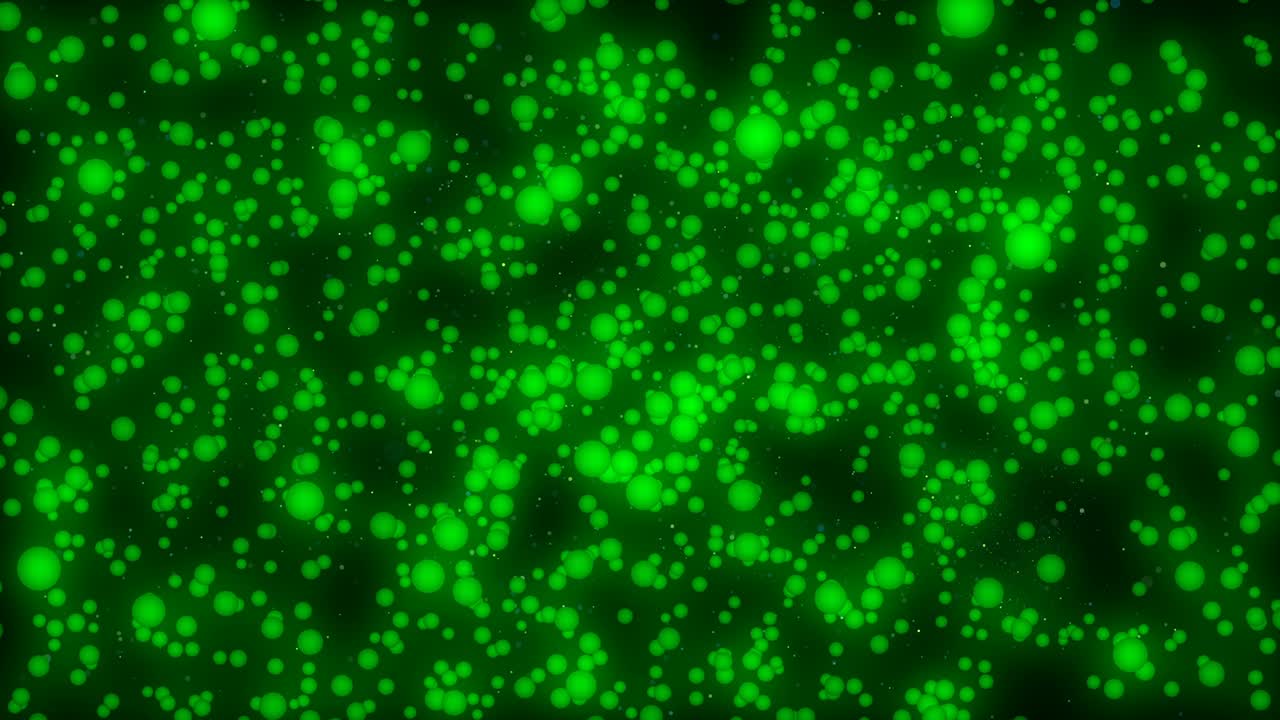 Introductory green video background