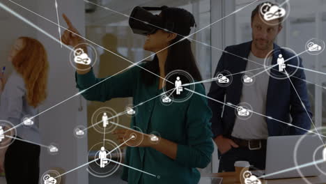 online community and network over virtual reality interface.