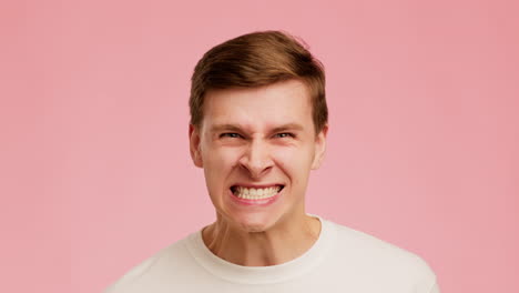 angry young man portrait