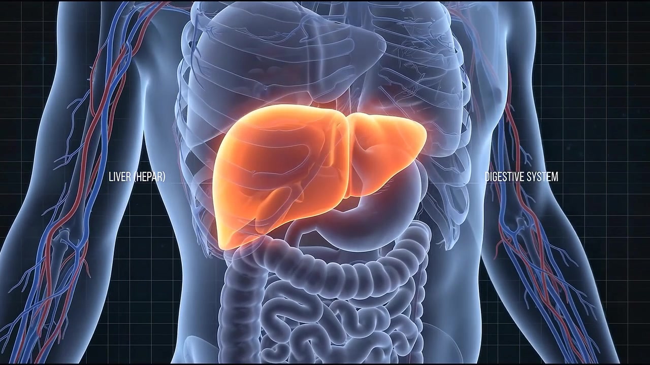 3D Medical Animation of Human Liver Anatomy