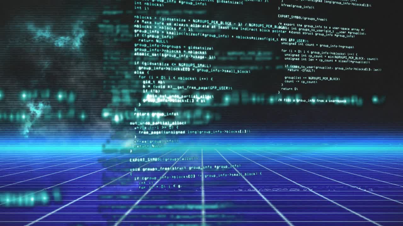 ⁇ 색 격자 위에 스크롤하는 정보의 애니메이션