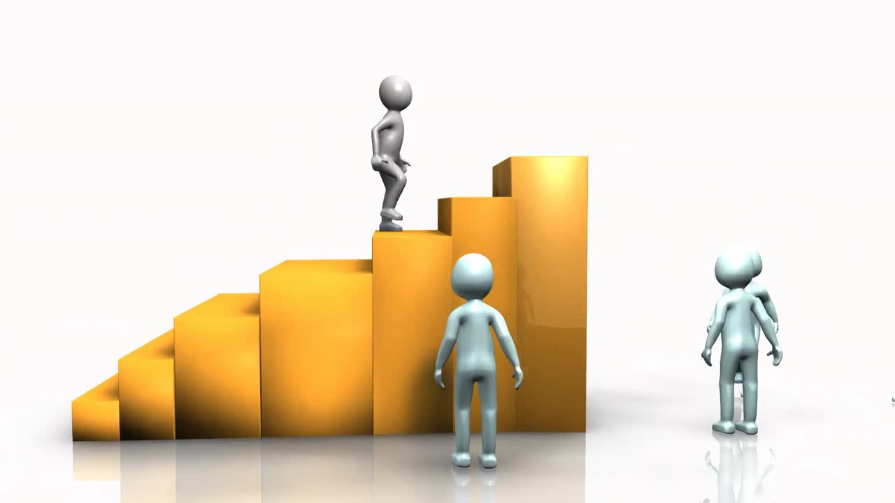 el hombre 3d y su equipo van arriba.