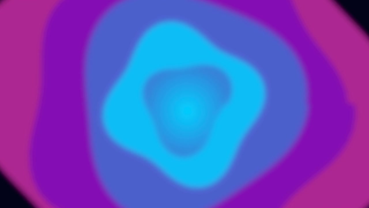 Abstract Motion Background with Pulsing Blue and Purple Shapes