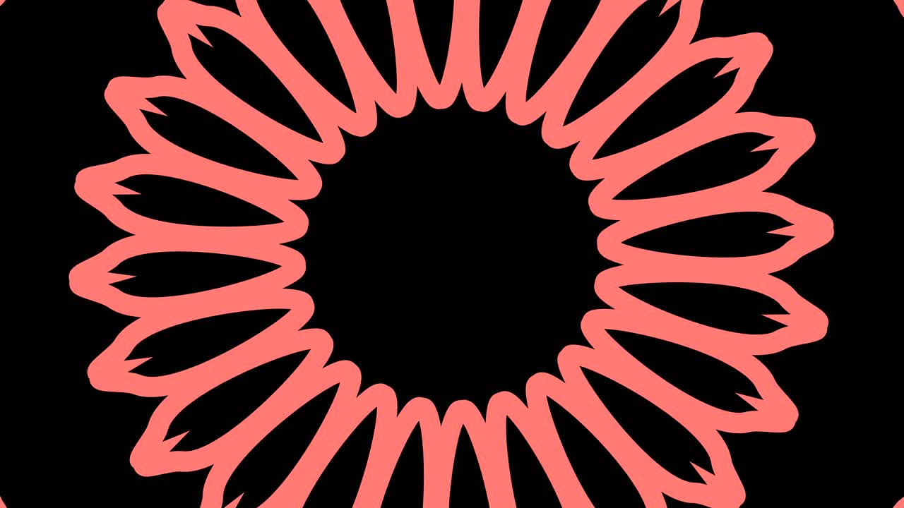 Graphic design that rotates in the center and increases the size, to cover the entire background and disappear.
