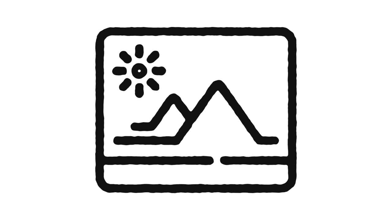 사진 아이콘 애니메이션 영상 및 알파 채널