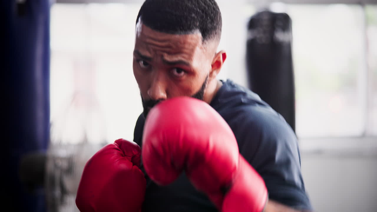 sesión de entrenamiento de boxeo