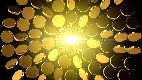 golden led design loop background
