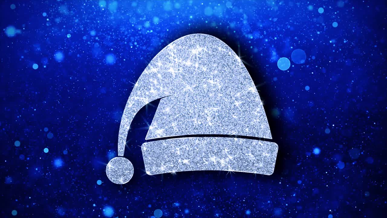 Sparkly Silver Christmas Hat
