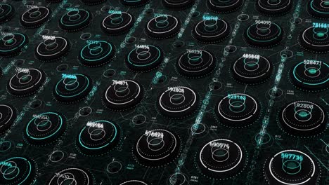 futuristic data visualization interface