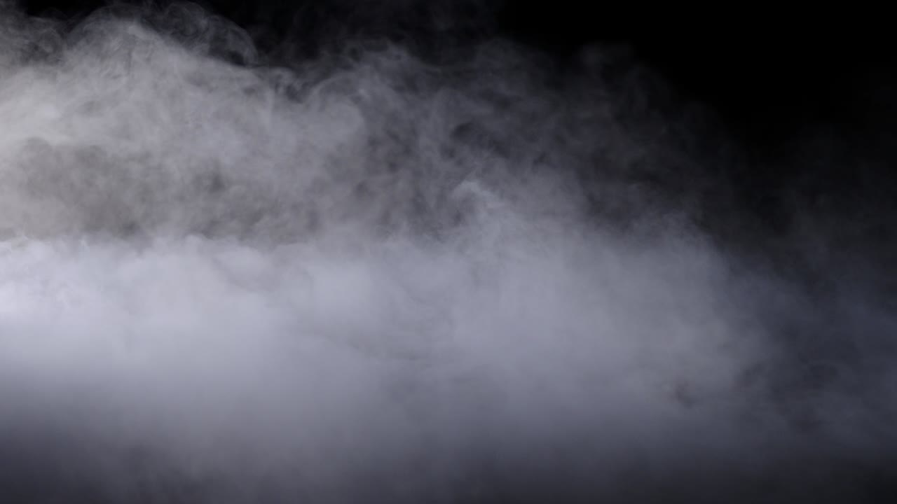 현실적인 건조 얼음 연기 구름 안개