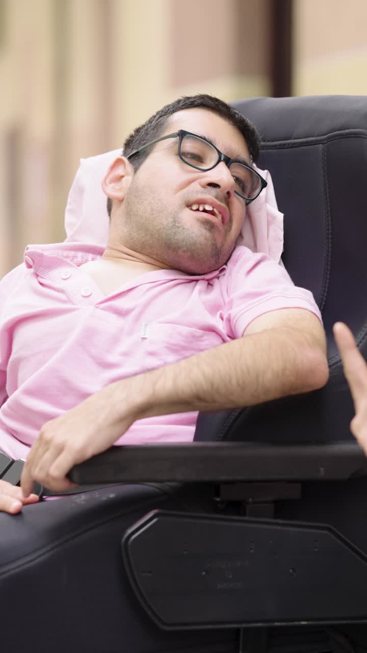 Man in wheelchair
