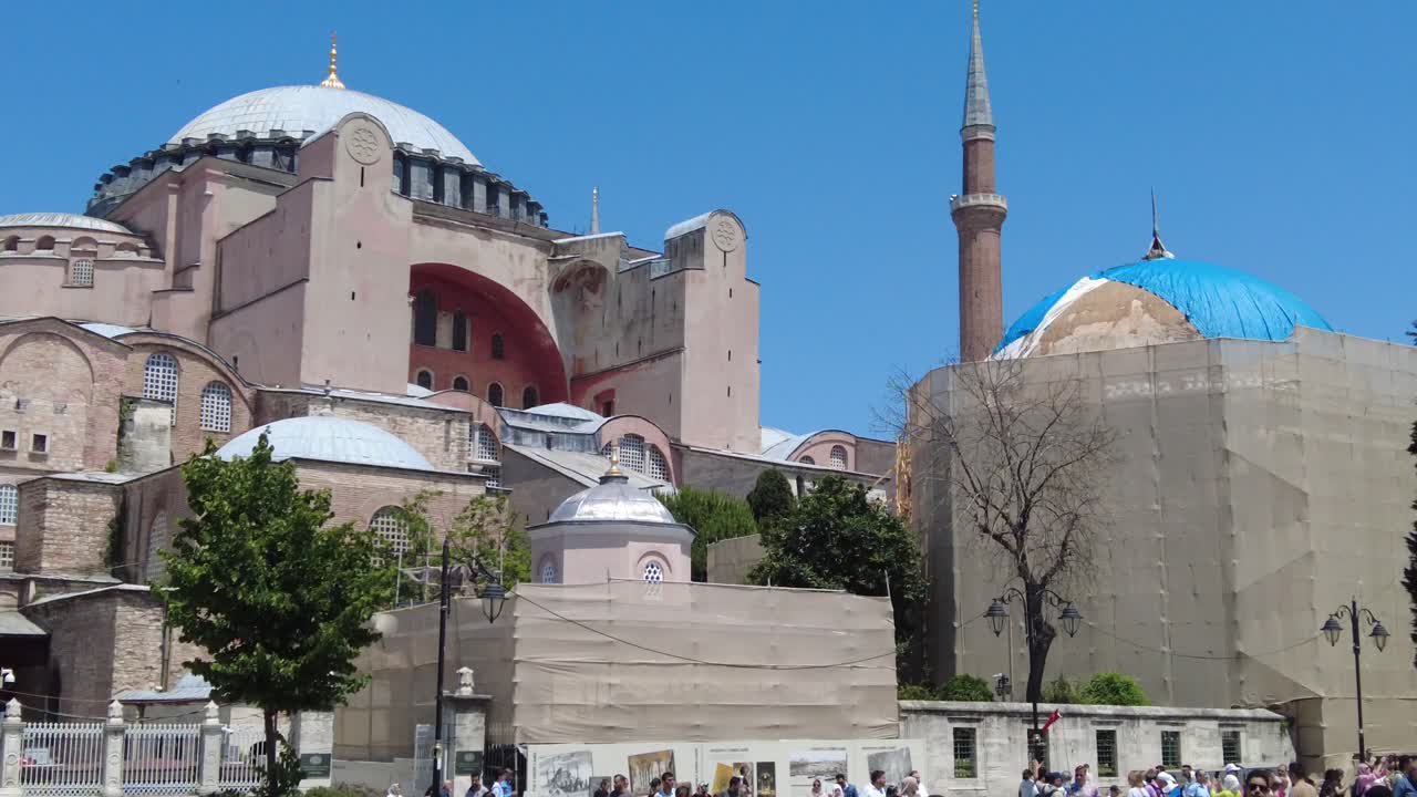 hagia sophia en la ciudad de estambul, turquía