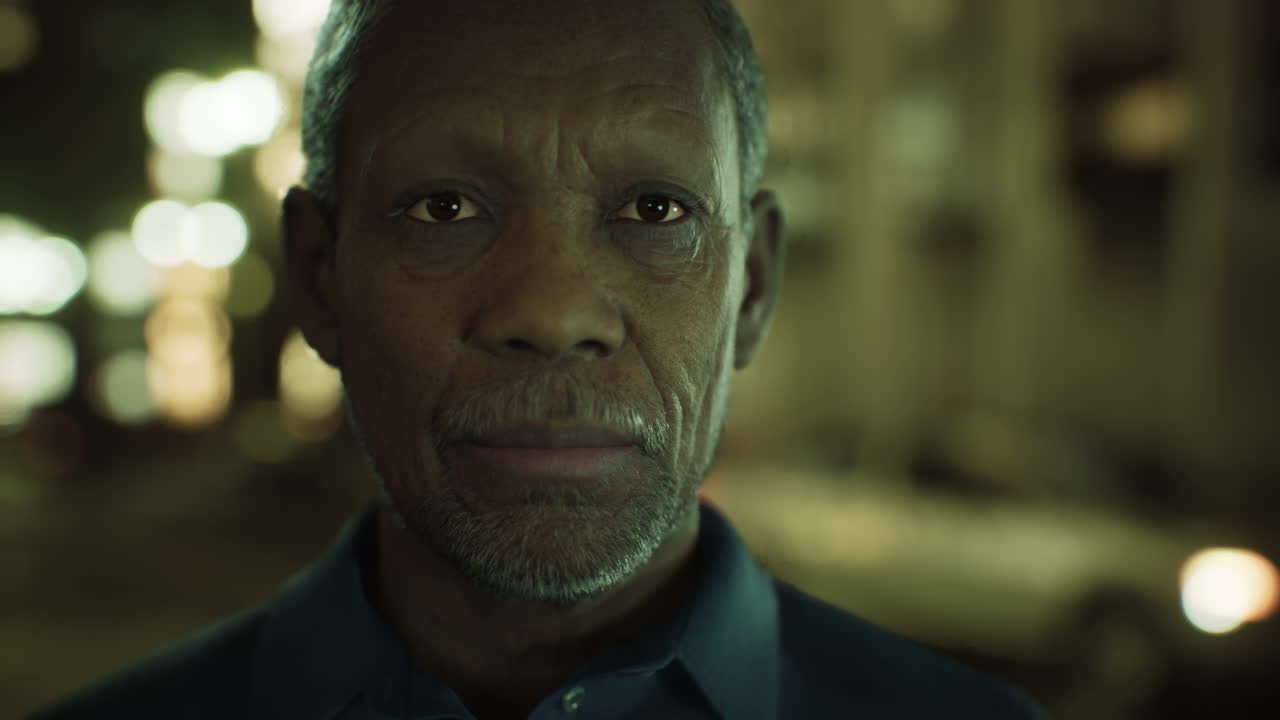 retrato de un hombre de negocios afroamericano maduro en la ciudad