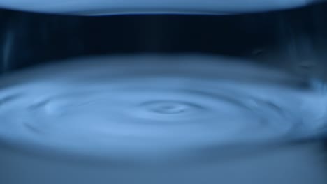 water drop in glass