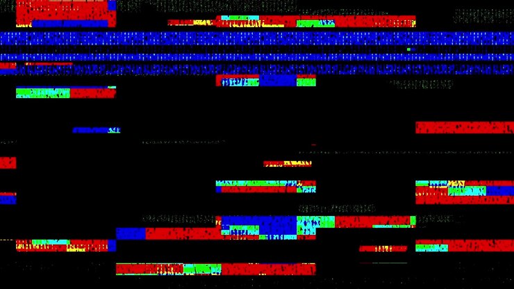 Abstract Digital Glitch and Noise Effect