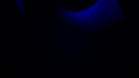 las líneas azules de neón.