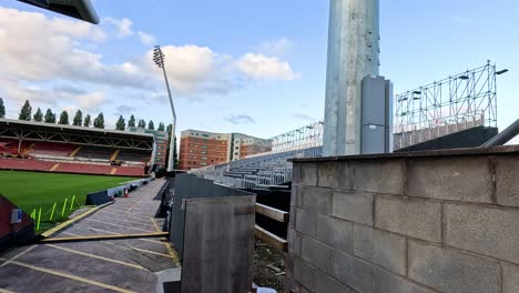 a view of wrexham's iconic football stadium