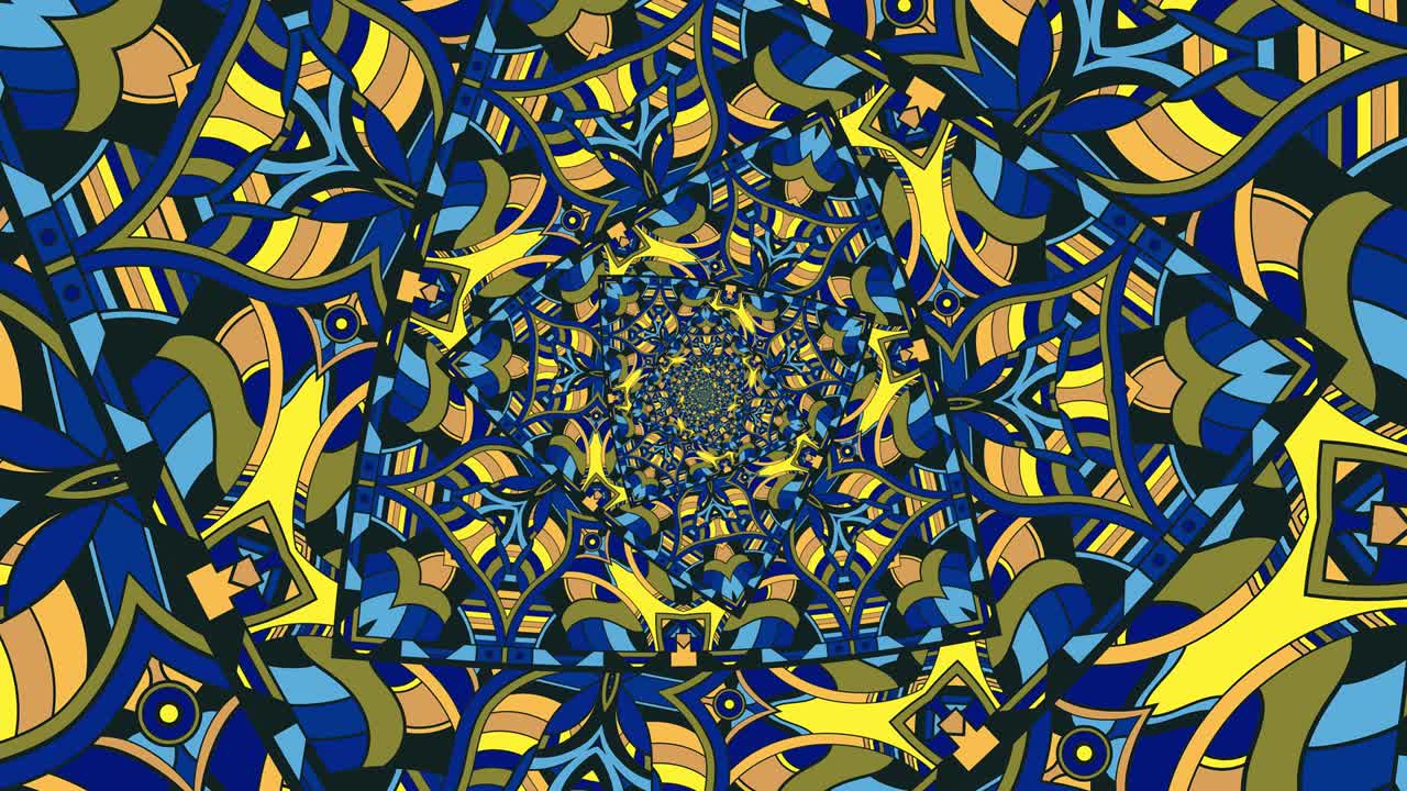 fondo animado en bucle de 4k que crea un efecto de zoom infinito