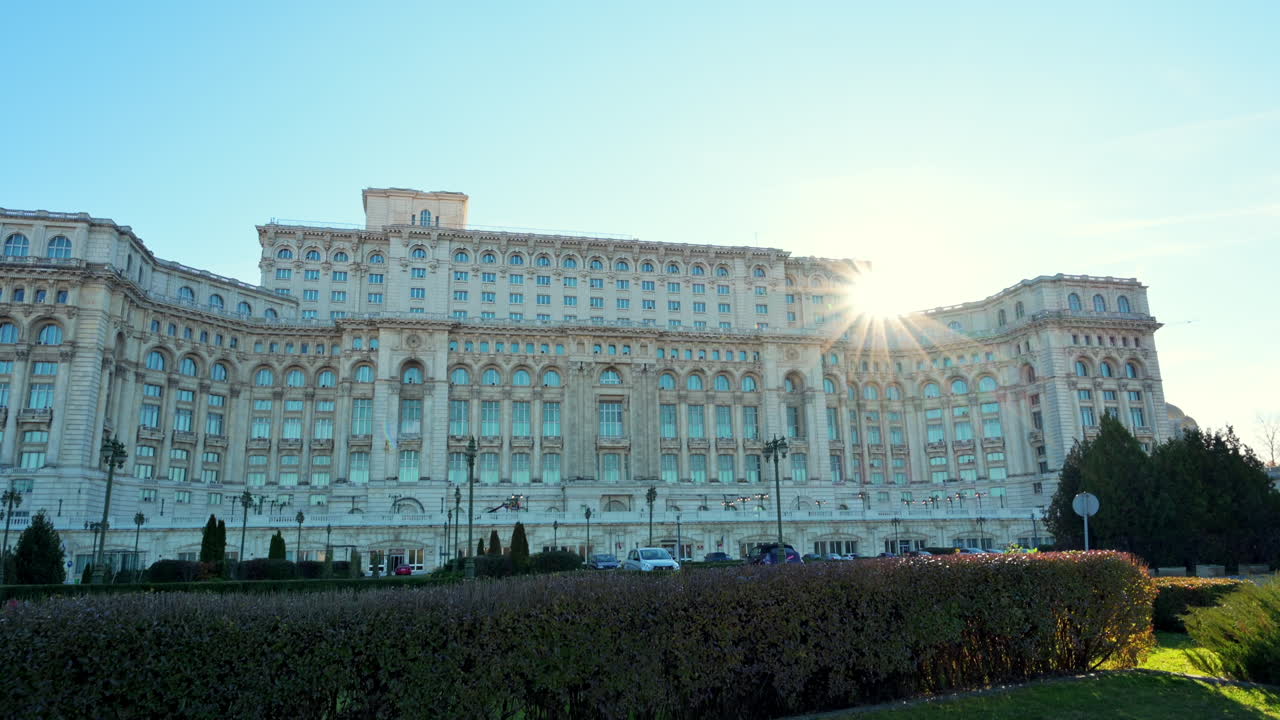 Palace of Parliament building in Bucharest, Romania