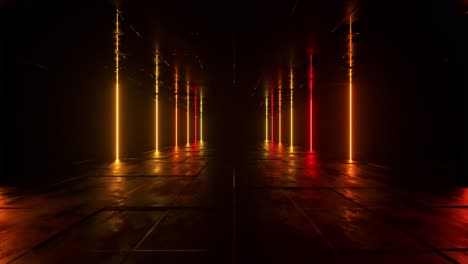 neonleuchtender tunnel