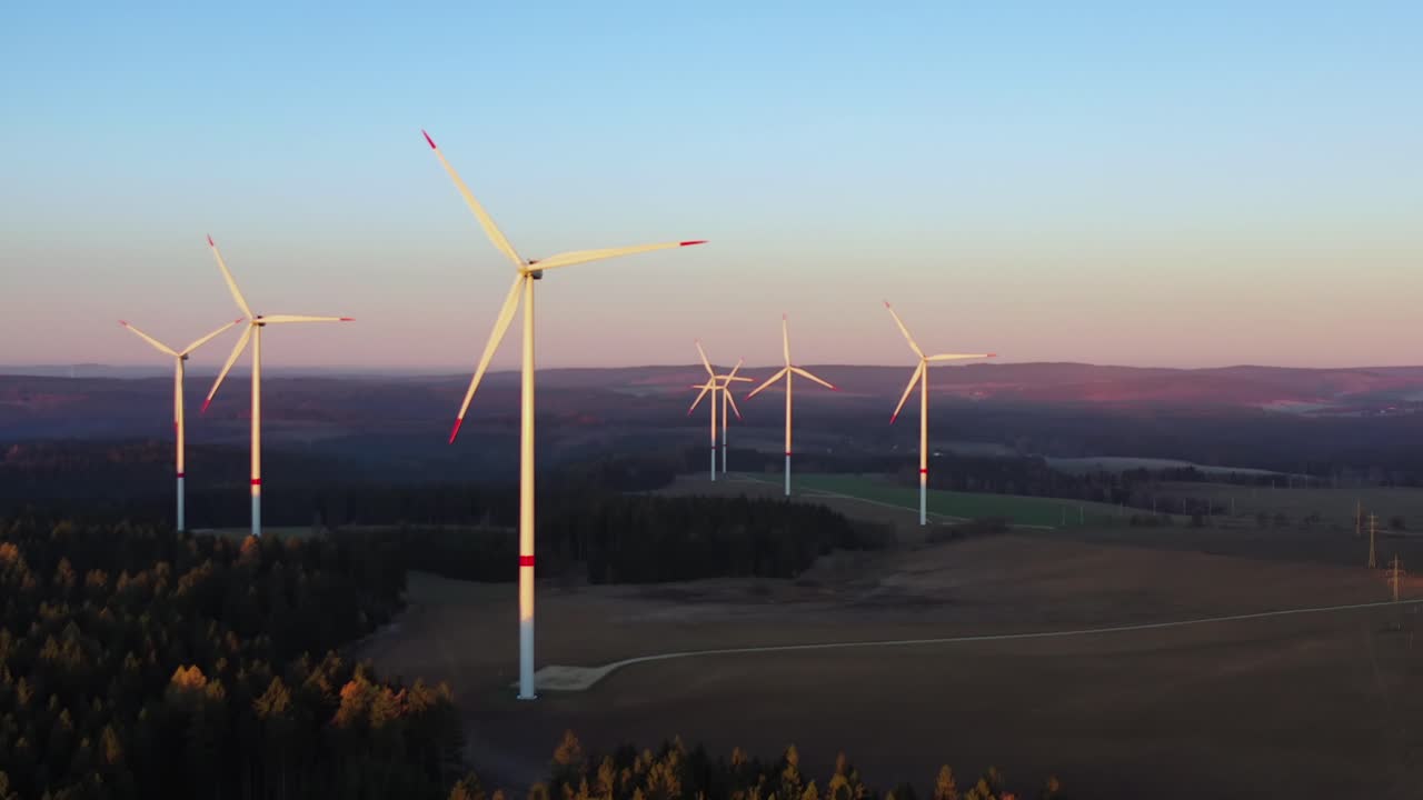 풍력 터빈, 공중 사진