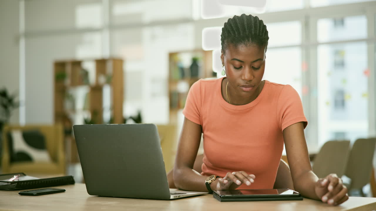Woman Working in a Modern Office
