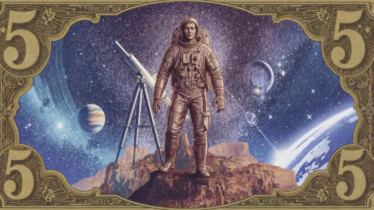 Astronaut Exploring Space