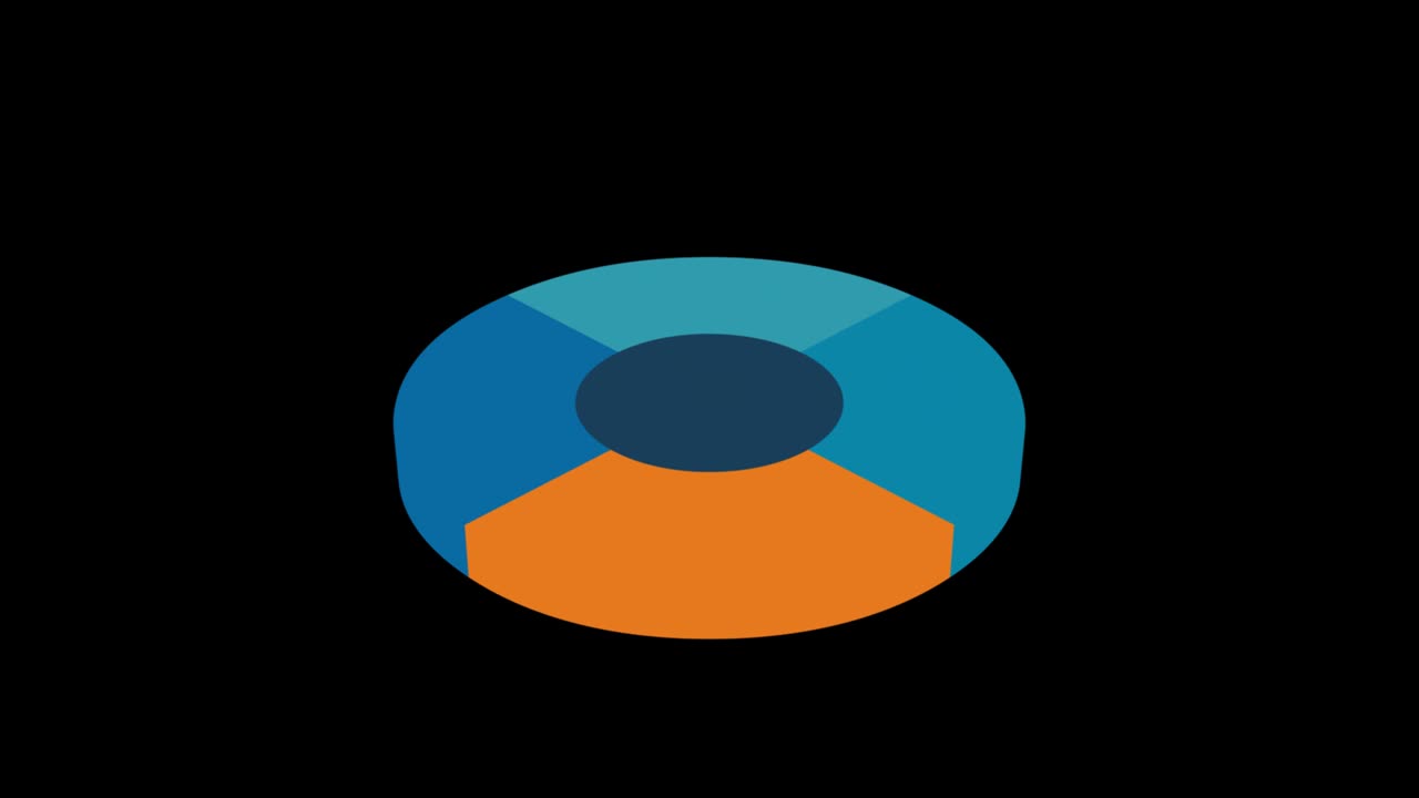 원 그래픽 인포그래픽: 알파 카넬, 컬러풀 서클 애니메이션