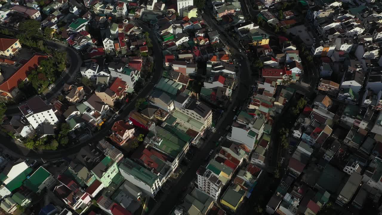 다라트 시 (dalat city) 또는 다라트 (dalat), 베트남 (vietnam) 아름다운 빛 아침에 촬영