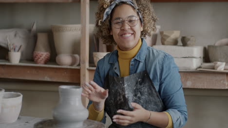 Woman Potter in Action