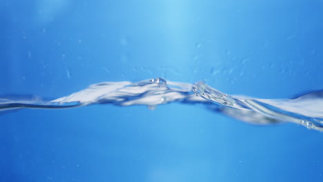 Water Ripples on Blue Background
