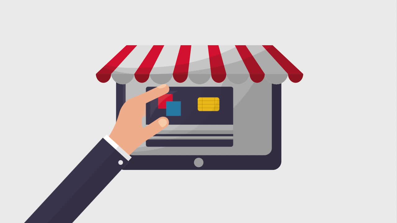 online shopping animation hd