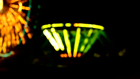 night blurred footage with bokeh.