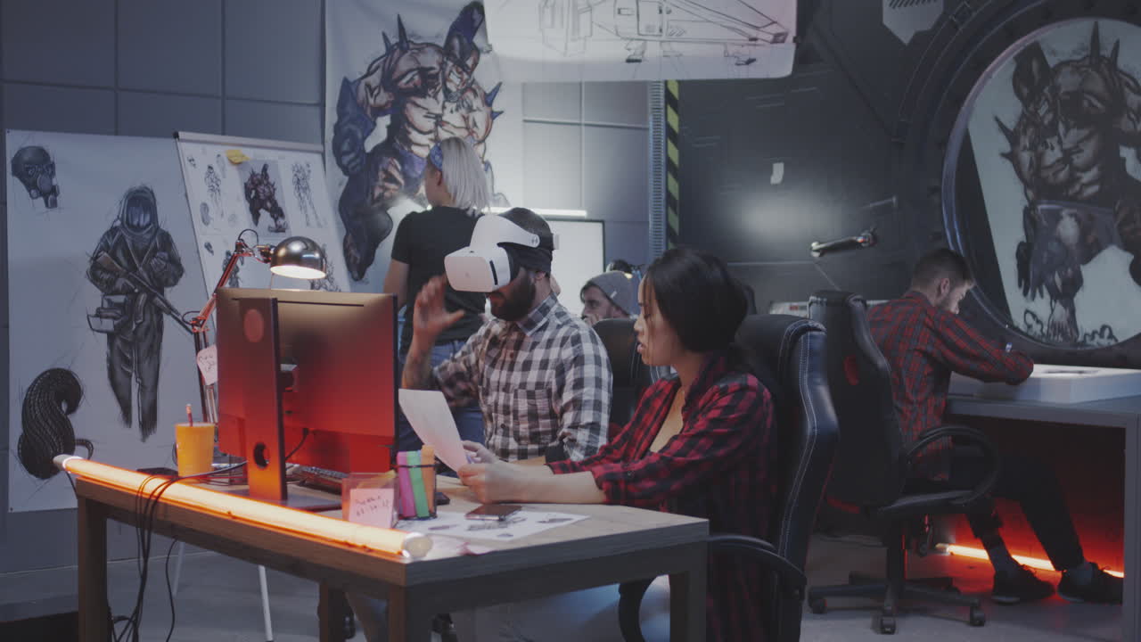 Game Development Team in a Design Studio