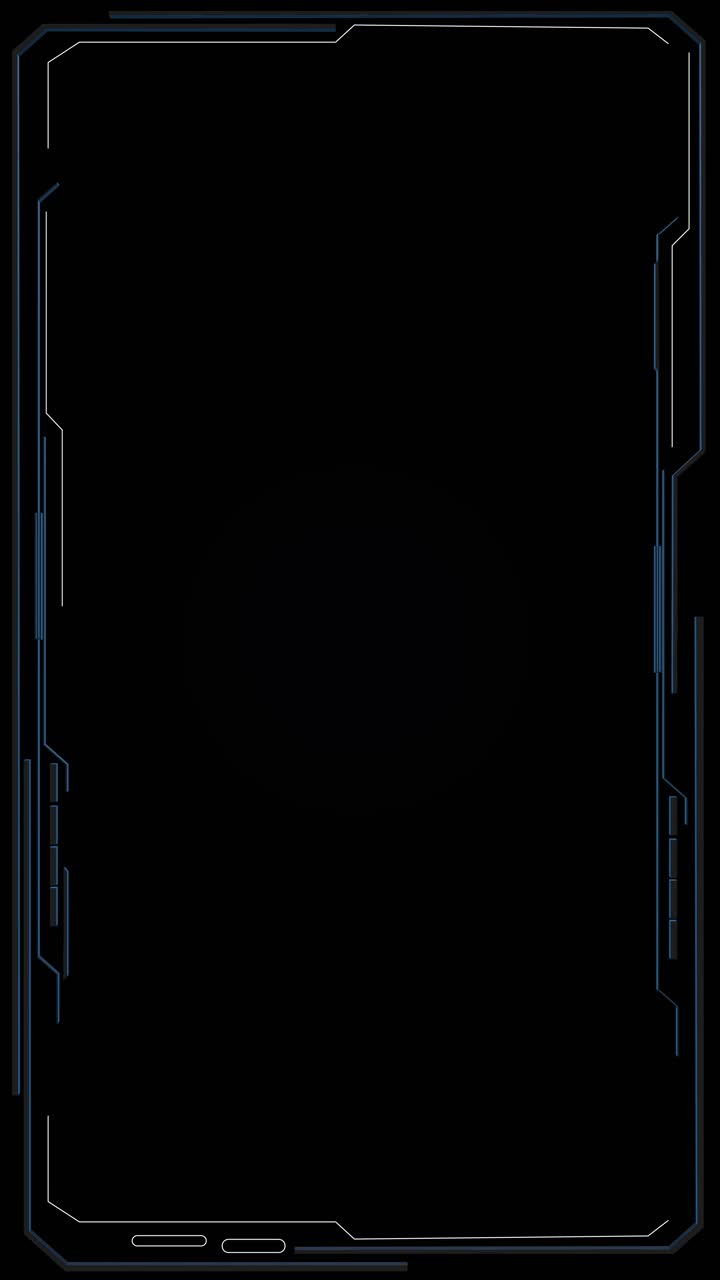 Futuristic digital hud frame data grid background cyber technology display for user interface screen