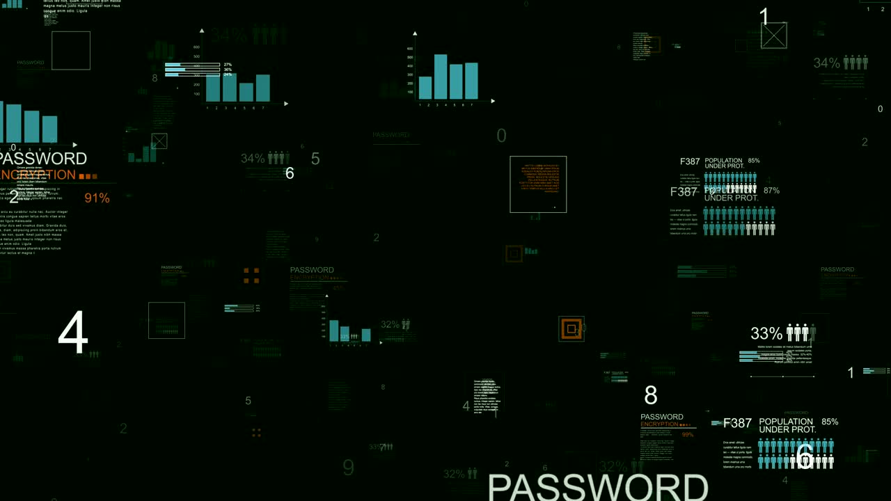 looping infographic zoom in animazione.