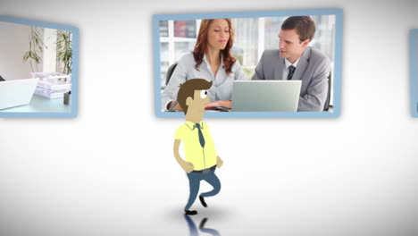 videos de personas de negocios trabajando en una computadora