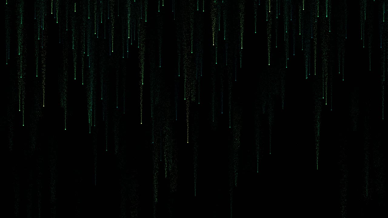 Abstract Colorful Particle Trails Seamlessly Looped