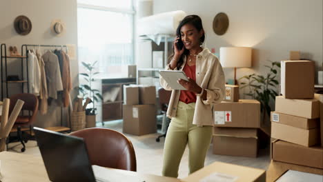 cajas, llamadas telefónicas y negocios con mujeres
