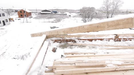 construcción de casas de invierno