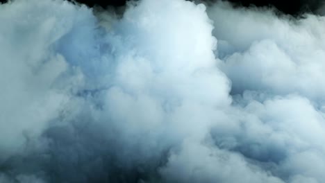 nubes de humo de hielo seco realista
