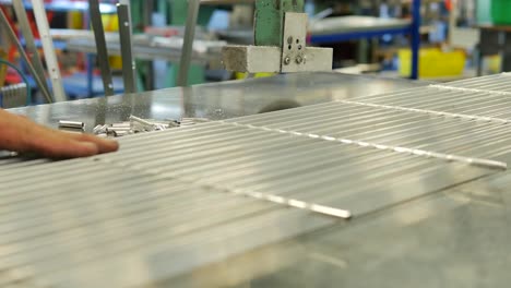 circular saw cutting aluminum and stainless steel