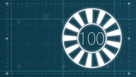 circle percentage diagrams from 0 to 100 for web design