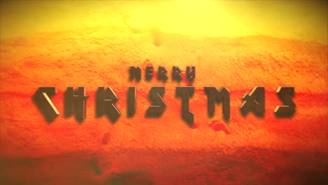 Merry-Christmas-on-yellow-sand-in-desert-in-summer-time