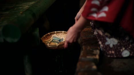 japanese money washing ritual