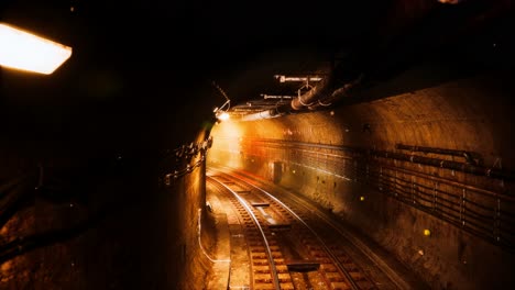 Oscuro-Viejo-Túnel-De-Metro-Abandonado