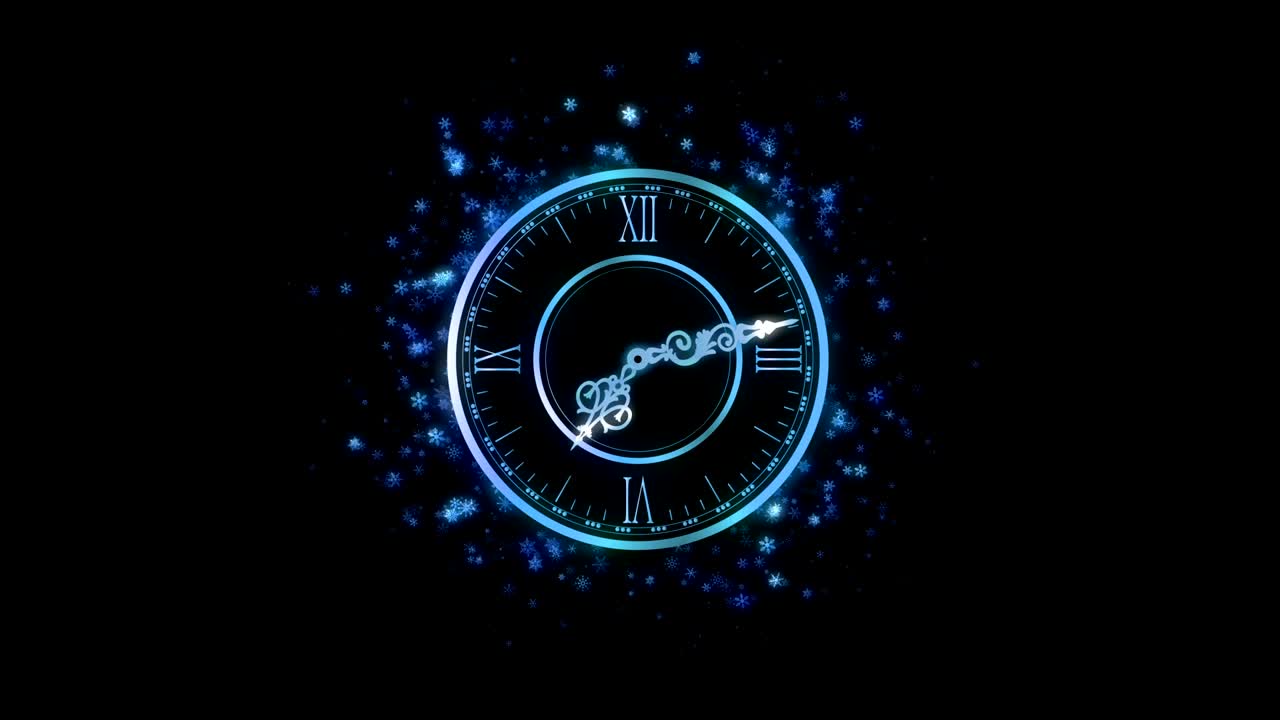 Seamless Looping watch with snowflake.